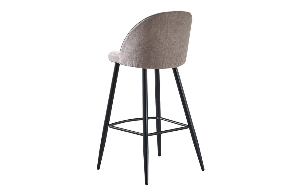 Стул барный 373B бежевый/черный