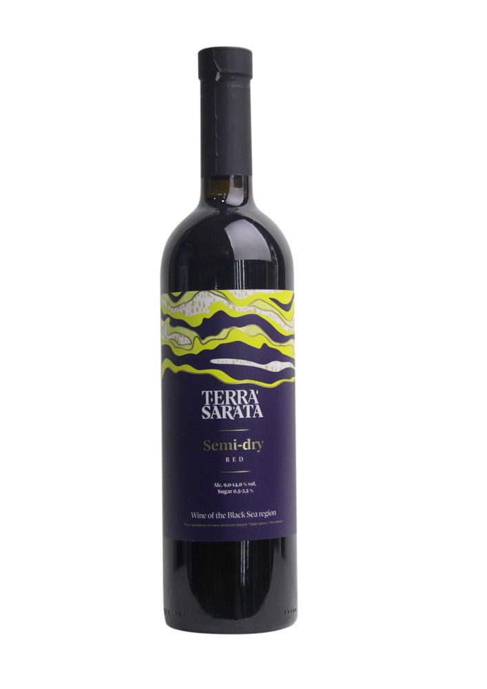 Вино полусухое красное Terra Sarata Semi-dry Red 9-14%