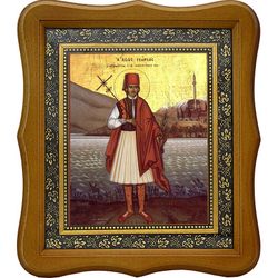 Георгий Кратовский, Софийский, Новый мученик. Икона на холсте.