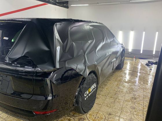 Carbins Obsidian Black MSG A01 PPF матовая черная сатин полиуретановая защитная антигравийная пленка