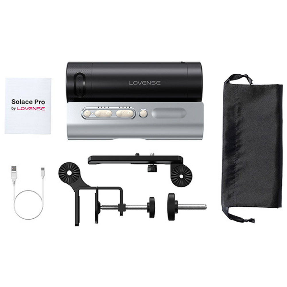 Интерактивный автоматический вибромастурбатор с AI-технологией и управлением через приложение Lovense Solace Pro AI Automatic Masturbator Black