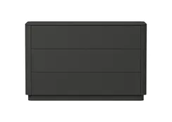 Комод Tammi 3 ящика ширина 120 см (черный)