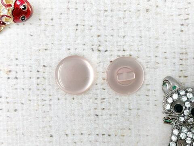 Пуговицы блузочные на ножке "карамелька", d 1,5 см, пудровый