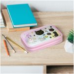 Пенал 2 отделения, 190*110 ArtSpace "Glad to be Cat", ламинированный картон, фольга