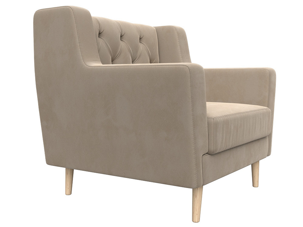 Кресло Брайтон Люкс, Бежевый, Велюр, 108889