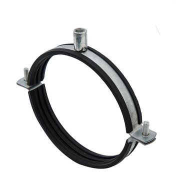 Хомут из оцинкованной стали с резиновым уплотнительным кольцом DEC SBR0250 мм (Нидерланды)/3 шт в упаковке