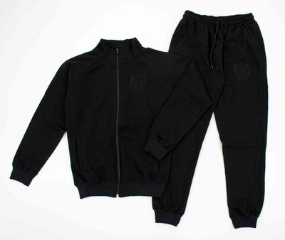 костюм спортивный черный 4288