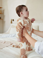 Комбинезон флисовый для малышей Next K79-526, Молочный, Коричневый