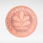 Germany, 1 Pfennig, 2001, (Berlin Mint - "A"), XF