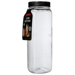 Банка квадратная с тиснением love kitchen 2,2л (черный)