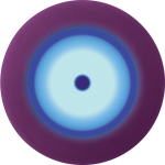 Фиолетовый жезловый вибромассажер My Secret Wand - 17 см.