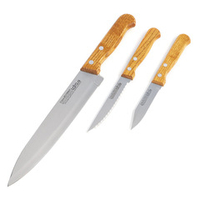 Набор ножей 3 предмета: Для очистки, Для стейка, Поварской нож LARA LR05-52