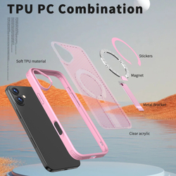 Прозрачный чехол Mesh Pro Magnetic Case для iPhone 16 Plus