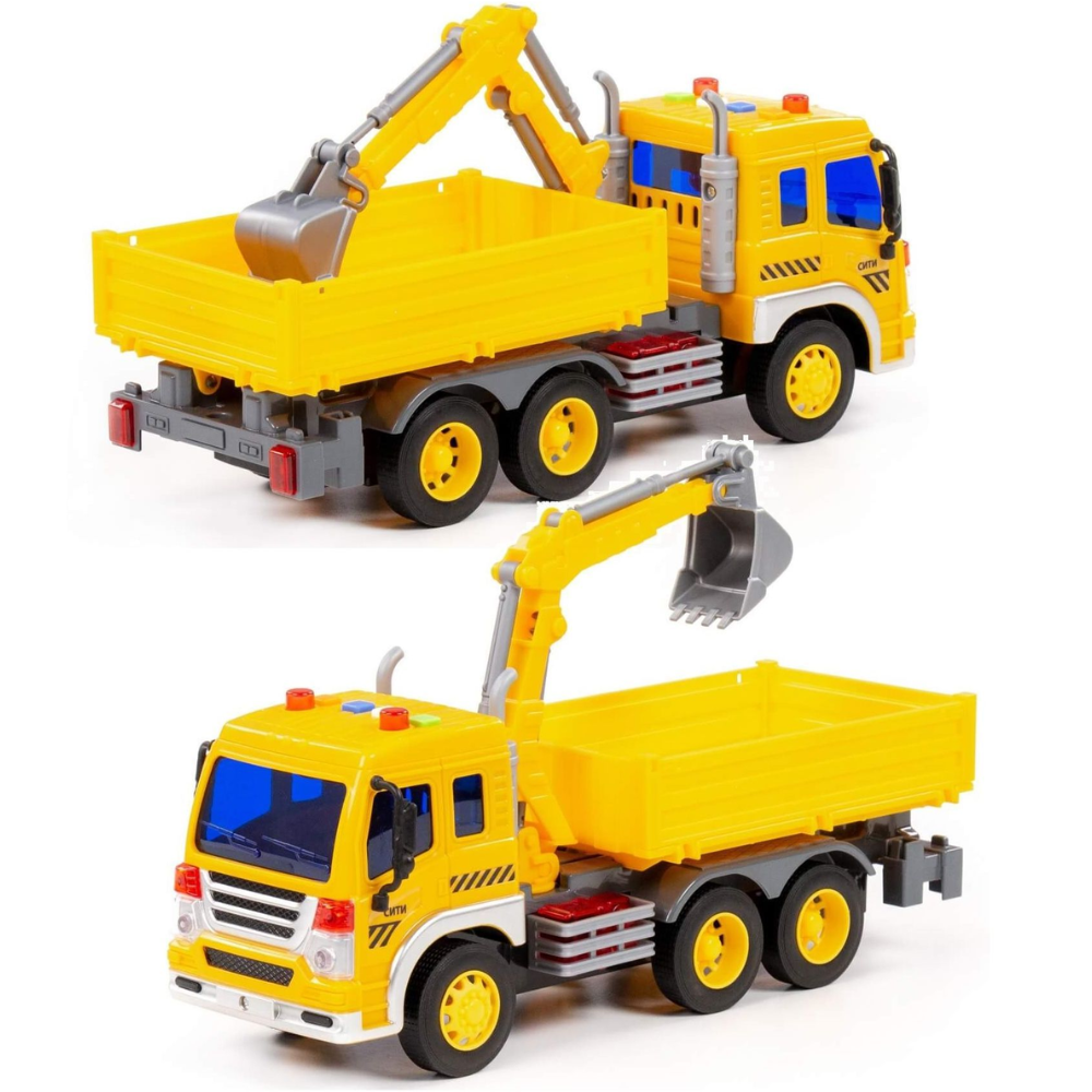 Машина Тягач+Экскаватор City