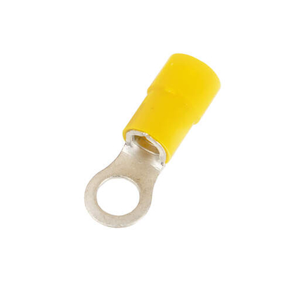 Наконечник с отверстием под винт и изолир.фланцем ПА, легкий ввод жилы, 2,5-6 кв.мм М6(д.6,4 мм) (НКИ)