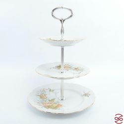 Этажерка (Горка) Bernadotte Зеленый цветок 3 яруса