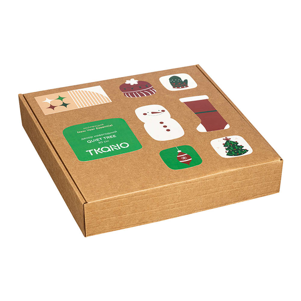 Декор новогодний 30см Tkano Quiet tree New Year Essential