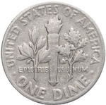 1 дайм (10 центов) 1947. США VF Серебро