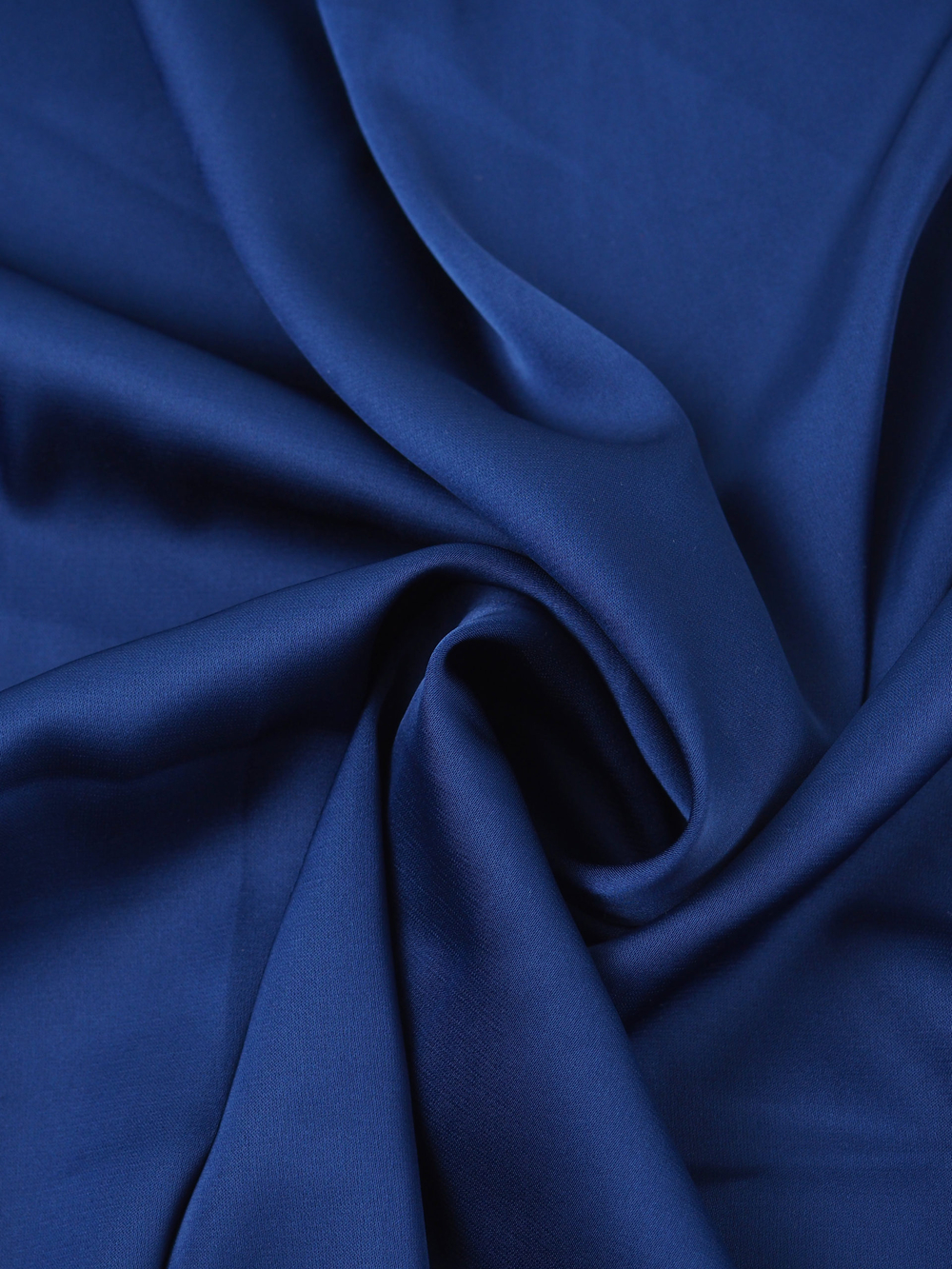 Шелк армани синий глянцевый плотность 90 г/м2 метражом