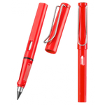 Карандаш вечный, чернографитный, Basir, с ластиком, красный корпус