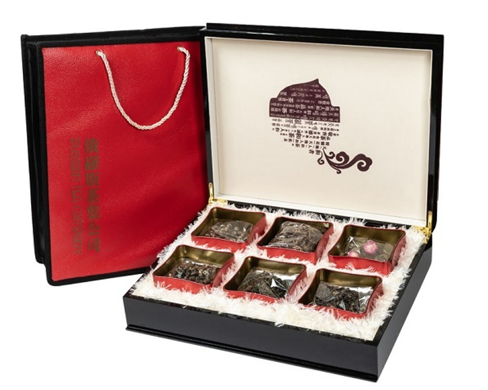 Набор элитных чаев Собрание в деревянной подарочной шкатулке РЧК