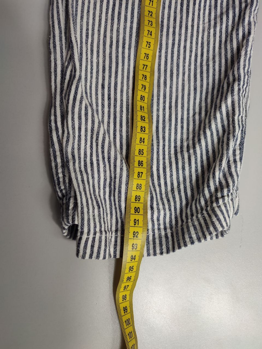 Брюки Colin's в полоску льняные, маркировка ХS, визуально на 42 размер