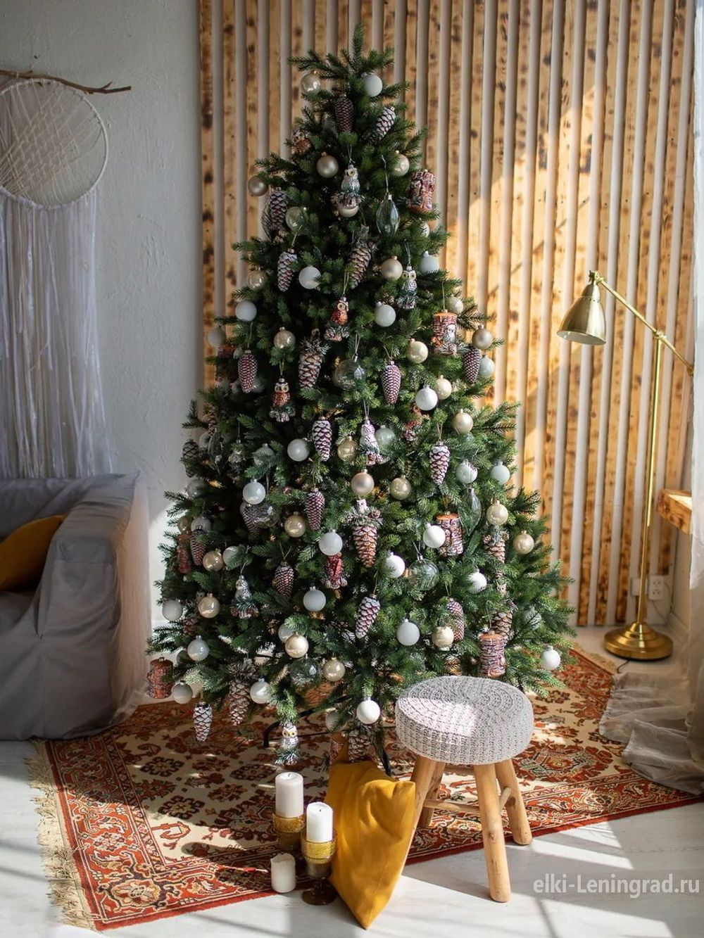 Ель искусственная «Брено» (Литая) 180 см / 1.8 м