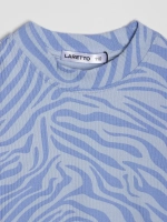 Голубой костюм для девочки на осень