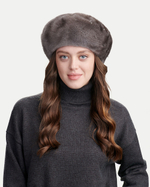 Берет из меха норки