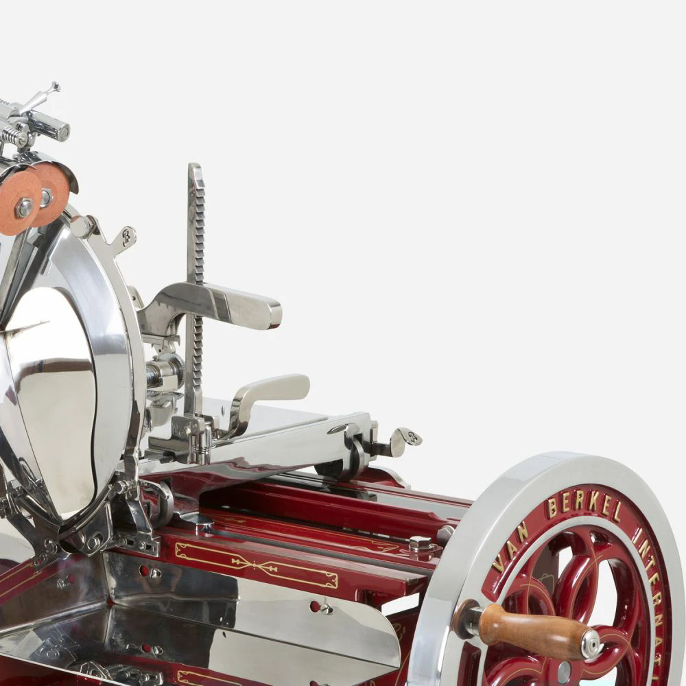 Слайсер Berkel Flywheel (Volano) L16 красный на подставке