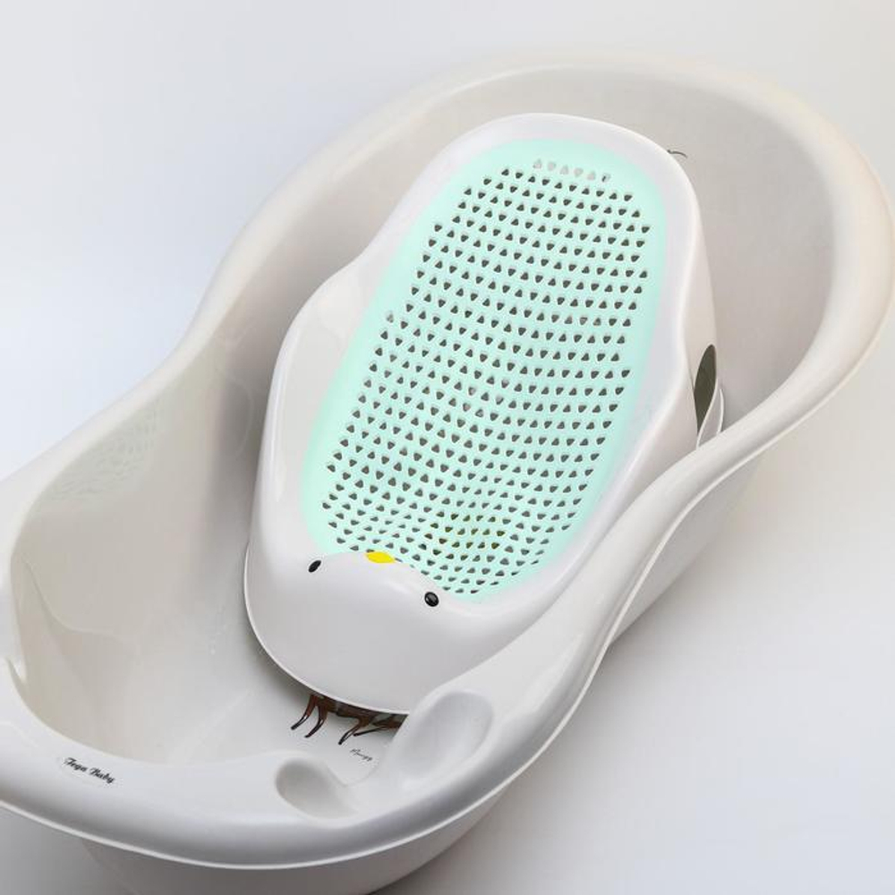 6895052 Горка для купания, цвет белый/зеленый