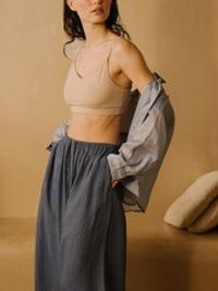 Топ на регулируемых лямках "Беж" женский