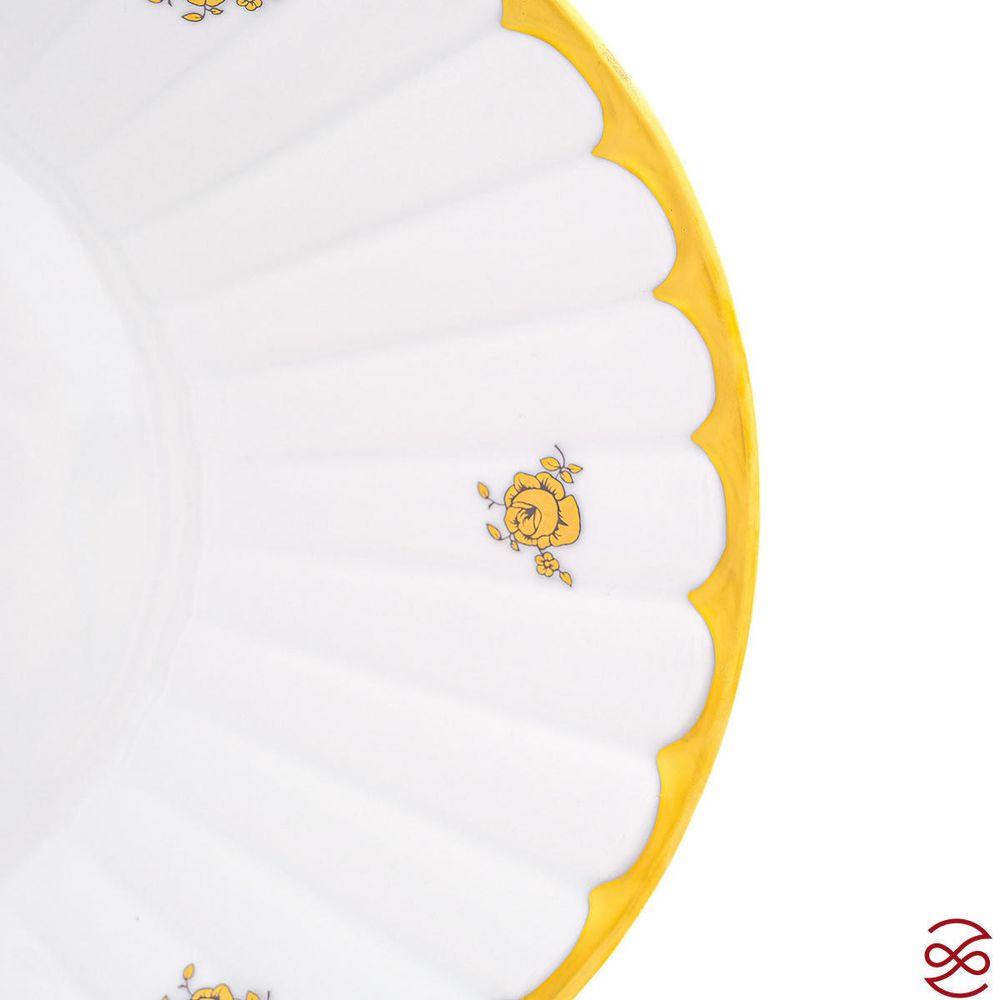 Блюдо для хлеба Queen's Crown Золотая роза 34 см