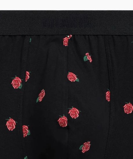 Трусы мужские боксеры (2шт), Atlantic 2GMH-026, черный + бургунди