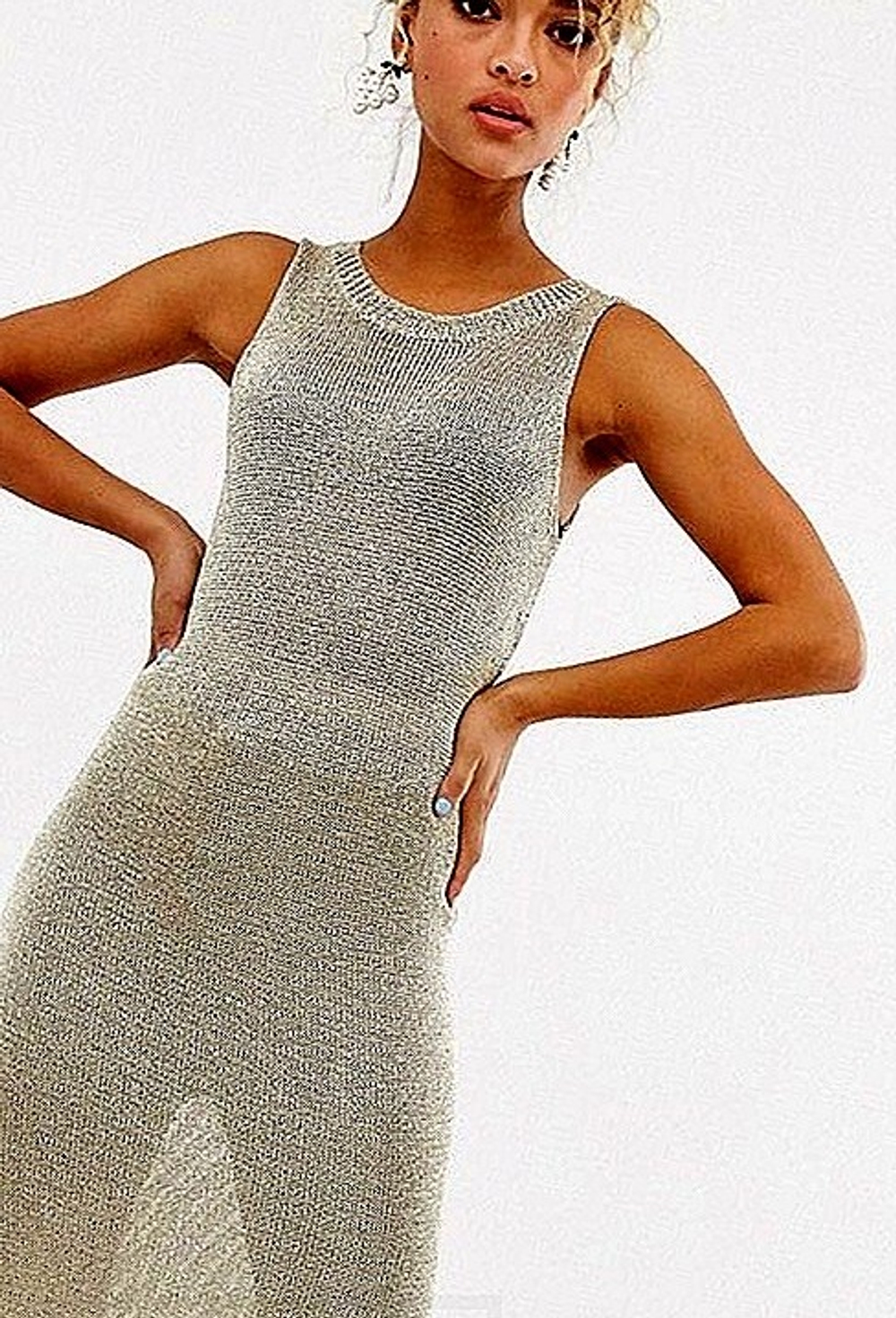 Сетка СТРЕЙЧ металлизированная ЗОЛОТО