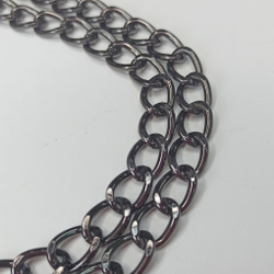 Ручка цепь с карабинами Черный никель 13*9