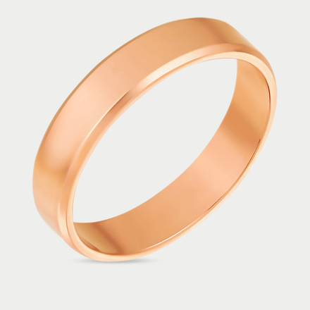 Кольцо обручальное из розового золота 585 пробы без вставок (арт. 14-1012-11-00)