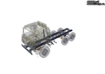 Steel frame for truck with 6x6 wheel formula in 1:10 scale