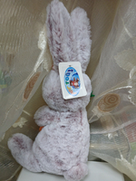 Зайчик с морковкой, 36 см