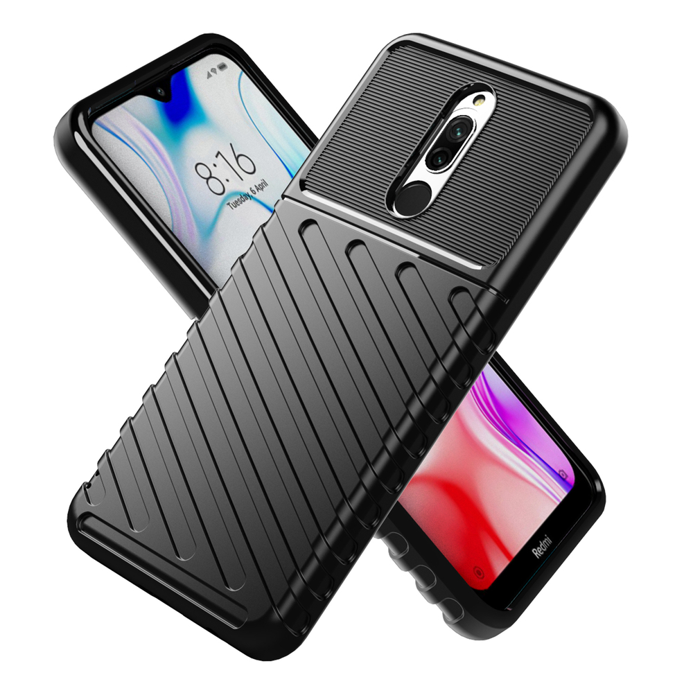 Чехол для Xiaomi Redmi 8 цвет Black (черный), серия Onyx от Caseport