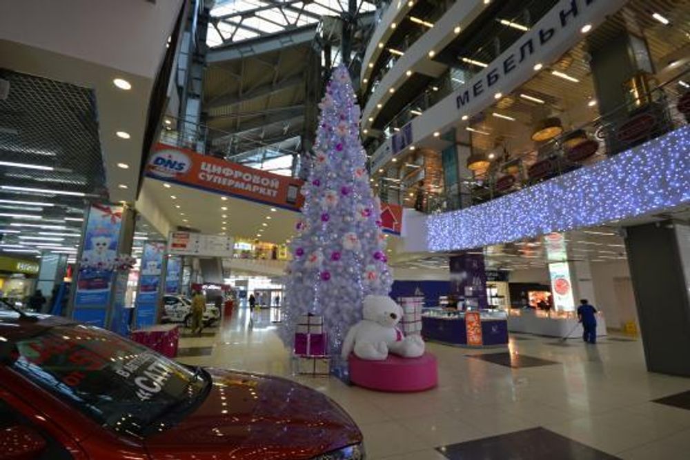 Уличная елка ствольная "Альпийская белая ель" (пвх) 11 м