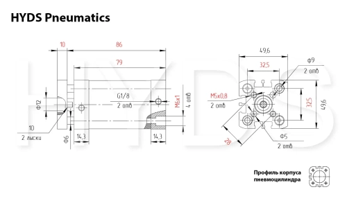 ADNGF-32-35-P-A Пневмоцилиндр