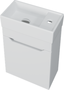 Тумба под раковину без столешницы DIWO Архангельск 40 подвесная, белая 1