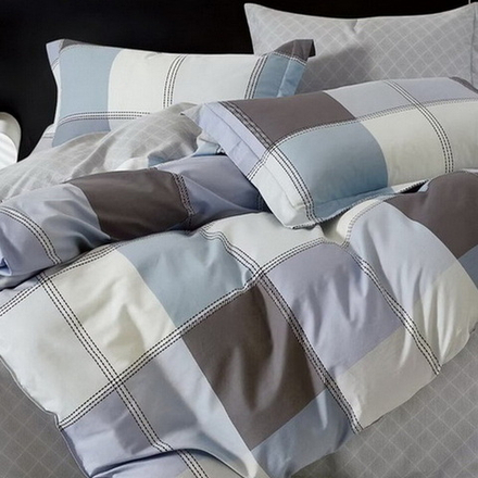 Комплект постельного белья "АВТ. 747", сатин, 100% хлопок, Россия. Пододеяльник на молнии!!!