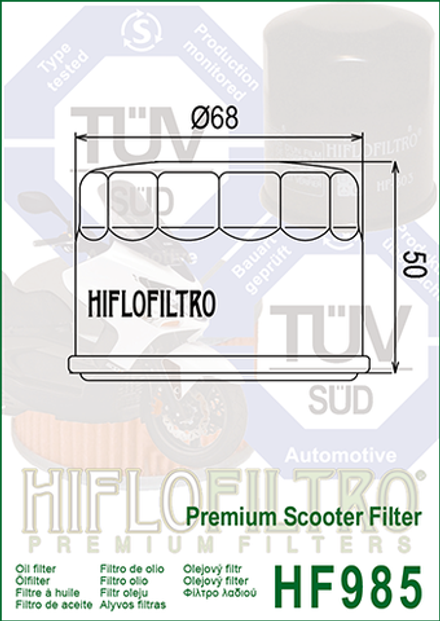 Фильтр масляный Hiflo Filtro HF985