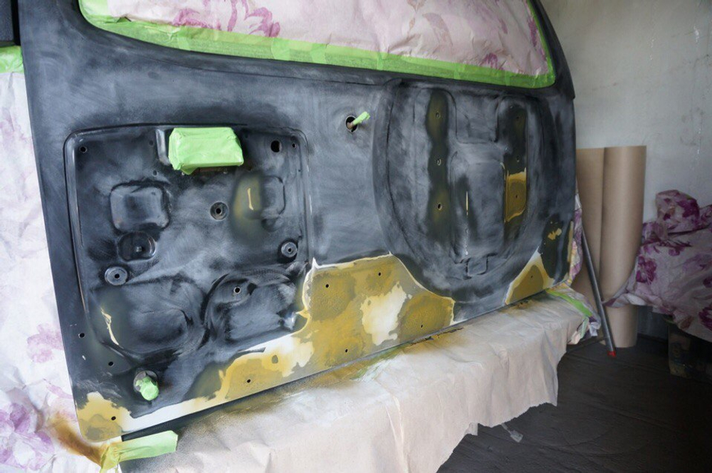 Покраска Раптором Pajero 4