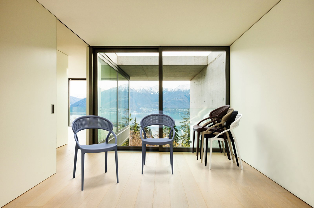 Кресло пластиковое Siesta Contract Sunset, белый