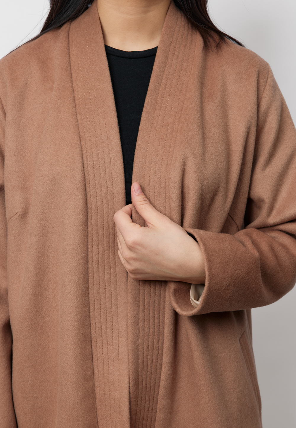 Шапан шерстяной на запах MURA SYZYGY CAMEL