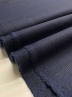 Шерсть костюмно-плательная Guabello 1815 темно-синяя в клетку