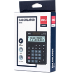 Калькулятор настольный DELI "1519A" 12 разрядный, 144х103х25 мм, черный